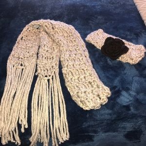 Scarf & matching head wrap.